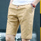 White  Shorts Men Summer Loose Casual Mid-Length Pants Cotton Beach