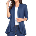 Img 1 - Europe Popular Women Solid Colored Tops Cardigan