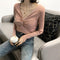 chic Vintage Hong Kong V-Neck Cross Sweater Women Sexy Feminine Matching Outerwear