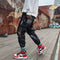 Img 2 - Trendy Graffiti Casual Pants Men Korean Couple Loose Ankle-Length Hip-Hop ins Sporty Jogger