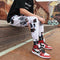 Trendy Graffiti Casual Pants Men Korean Couple Loose Ankle-Length Hip-Hop ins Sporty Jogger Pants