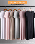 Img 2 - Modal Short Sleeve Plus Size Loose Dress Summer
