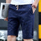 Orange  Shorts Men Summer Loose Casual Mid-Length Pants Cotton Beach