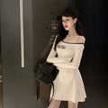 Img 2 - Popular All-Matching Fitted Sexy Slimming Mix Colours Cotton Dress Women A-Line dress