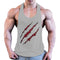 Img 9 - Europe Size Summer Men Fitness Cotton Quick Dry Printed Sporty Tank Top