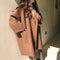 Women Wool Coat Student Korean Mid-Length Plus Size Loose Hepburn Outerwear