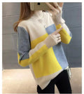 Img 4 - Candy Colors Loose Plus Size Thin Women Korean College Mixed Long Sleeved Sweater Pullover