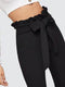 IMG 107 of Long Pants Orange Belt Fitted Women Pants