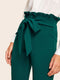 IMG 117 of Long Pants Orange Belt Fitted Women Pants