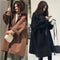 Img 2 - Women Wool Coat Student Korean Mid-Length Plus Size Loose Hepburn