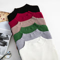 Img 1 - Half-Height Collar Women Slimming Knitted Sweater