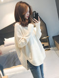 IMG 103 of Popular Lazy Loose Fairy Look Western All-Matching Tops cecPopular V-Neck Under Sweater Undershirt Women Outerwear