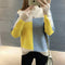 Img 1 - Candy Colors Loose Plus Size Thin Women Korean College Mixed Long Sleeved Sweater Pullover