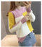 Img 3 - Candy Colors Loose Plus Size Thin Women Korean College Mixed Long Sleeved Sweater Pullover