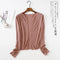 Vintage Hong Kong Folded Sunscreen Short Matching Cardigan Sweater Women Outerwear