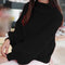 Img 3 - Korean College Half-Height Collar Pullover Women Loose Lantern Sleeve Sweater