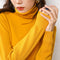 Img 11 - High Collar Wool Women Stretchable Turtleneck Slimming All-Matching Sweater Pullover