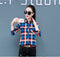 Img 14 - Summer Sunscreen Tops Slimming Korean Chequered Long Sleeved Plus Size Shirt Blouse