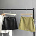 Img 4 - Women Solid Colored Hip Flattering Korean Trendy Student Casual A-Line Skirt