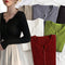 Img 2 - chic All-Matching Long Sleeved Undershirt Sweater Women Basic Tops Fitting Multicolor