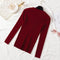 IMG 136 of chic All-Matching Long Sleeved Undershirt Sweater Women Basic Tops Fitting Multicolor Outerwear