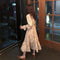 Img 4 - Dress Women Long Sleeved Slimming Slim-Look V-Neck Butterfly High Waist Lace Mid-Length Dress