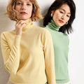 Img 3 - Sweater Women Korean Knitted Turtleneck Under Undershirt Loose Long Sleeved