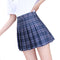 Img 5 - Pleated Women Summer Student Korean High Waist A-Line Plus Size Chequered Skirt