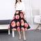 Img 37 - Skirt Women Europe Elastic Waist Pleated Printed Mid-Length Flare A-Line Skirt