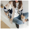 IMG 105 of Sweater Women Loose Korean Lazy Japanese Knitted Cardigan Outdoor Outerwear