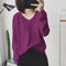 Long Sleeved Casual Korean Knitted V-Neck Loose Women Sweater
