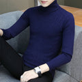 Img 15 - High Collar Men Korean Solid Colored Casual Slimming Sweater