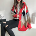 Sweater Women Loose Korean Lazy Japanese Knitted Cardigan Outdoor Outerwear