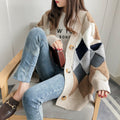 Img 1 - Sweater Women Loose Korean Lazy Japanese Knitted Cardigan Outdoor