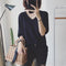 Img 11 - Long Sleeved Casual Korean Knitted V-Neck Loose Women Sweater