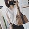 Img 21 - Long Sleeved Casual Korean Knitted V-Neck Loose Women Sweater