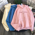Img 9 - Sweatshirt Long Sleeved Pullover Women Loose Korean Alphabets Embroidery Style