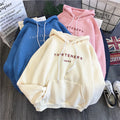 IMG 108 of Sweatshirt Long Sleeved Pullover Women Loose Korean Alphabets Embroidery Style Outerwear