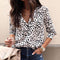 Img 7 - Europe Trendy Printed Leopard Stripes Button Women Long Sleeved Tops Blouse