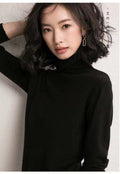 Img 10 - Women Europe High Collar Solid Colored Long Sleeved Sweater