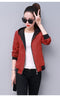 IMG 112 of Loose Short Women Jacket Double-Sided Korean Student bf Harajuku Baseball Jersey Outerwear