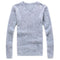Img 14 - Solid Colored Student V-Neck Popular Thick Sweater Pullover