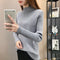 Img 9 - Half-Height Collar Women Western Tops Slimming Slim-Look Knitted Long Sleeved Sweater