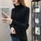 Img 11 - Half-Height Collar Women Western Tops Slimming Slim-Look Knitted Long Sleeved Sweater