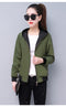 IMG 122 of Loose Short Women Jacket Double-Sided Korean Student bf Harajuku Baseball Jersey Outerwear