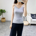 Img 11 - Cotton Camisole Women Short V-Neck Outdoor Strap Plus Size Camisole