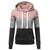 Img 1 - Thick Long Sleeved Hoodies Spliced Loose Student Tops Women Solid Colored Sweatshirt