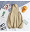 IMG 110 of Hooded Sweatshirt insHip-Hop Loose Thick Couple Solid Colored c Outerwear