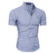 Img 10 - Men Design Short Sleeve Shirt Korean Slim Look Solid Colored Men Shirt