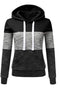 IMG 106 of Thick Long Sleeved Hoodies Spliced Loose Student Tops Women Solid Colored Sweatshirt Outerwear